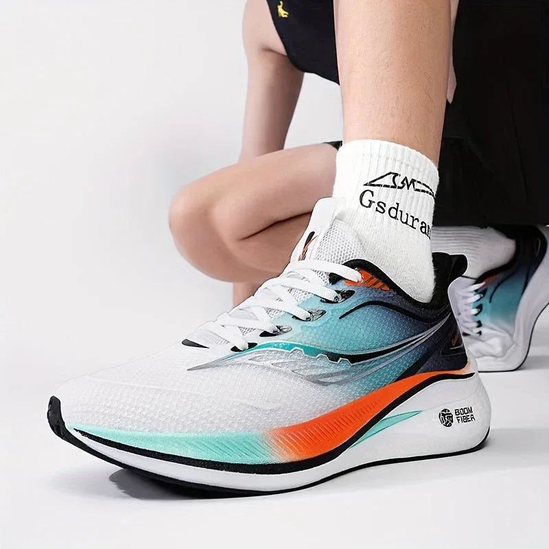 UltraRun High-Performance Running Shoes for Men - Breathable, Shock-Absorbing, Carbon Plate Design - Allen-Fitness