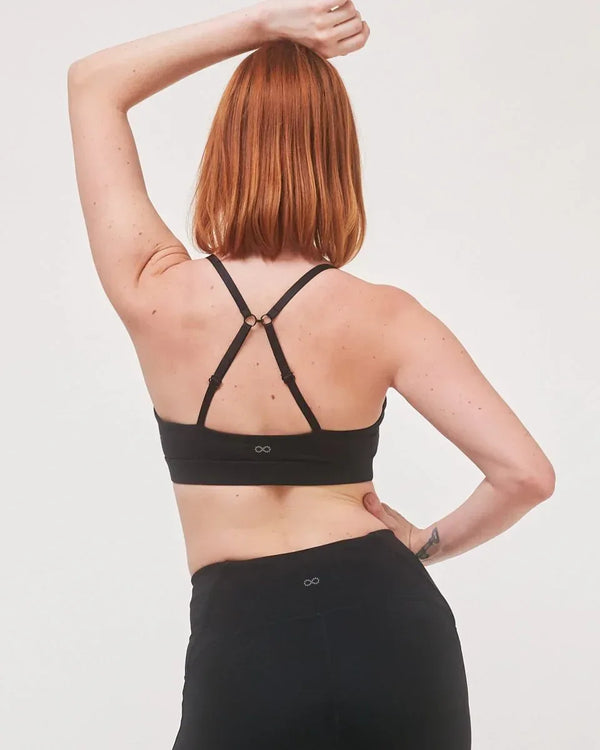 Uplift V Neck Sports Bralette - Soft Cloudlux Fabric, 4 Way Stretch & Supportive J Hook