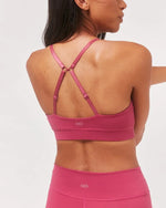 Uplift V Neck Sports Bralette - Soft Cloudlux Fabric, 4 Way Stretch & Supportive J Hook - Allen-Fitness