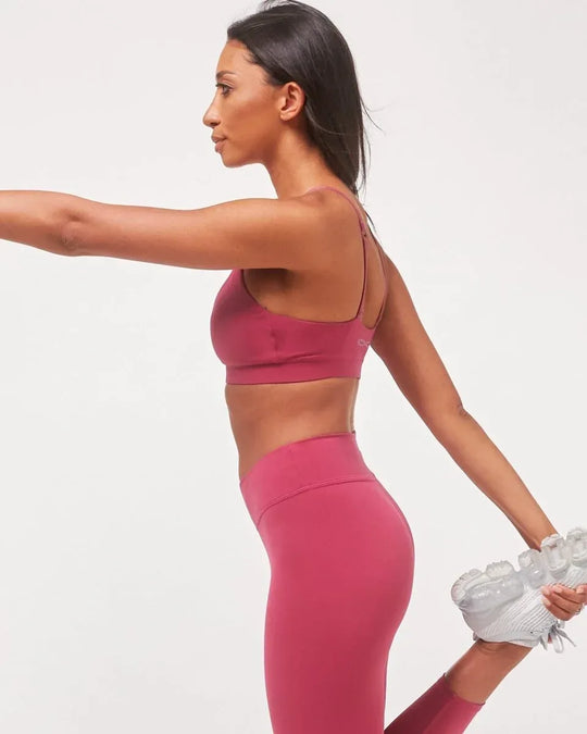 Uplift V Neck Sports Bralette - Soft Cloudlux Fabric, 4 Way Stretch &amp; Supportive J Hook - Allen-Fitness