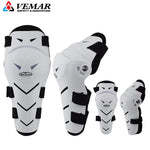 VEMAR 4PCS Motorcycle Elbow Knee Pads Protector Set with Adjustable Fit - Black - Allen-Fitness