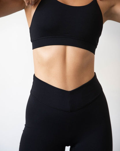 Vendetta 7/8 Breathable Workout Leggings with High - Waisted V Waistband - 26" Inseam - Allen - Fitness