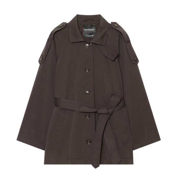 Waist up collar windbreaker coat for women - Premium Fitness & Activewear for Men & Women|UK