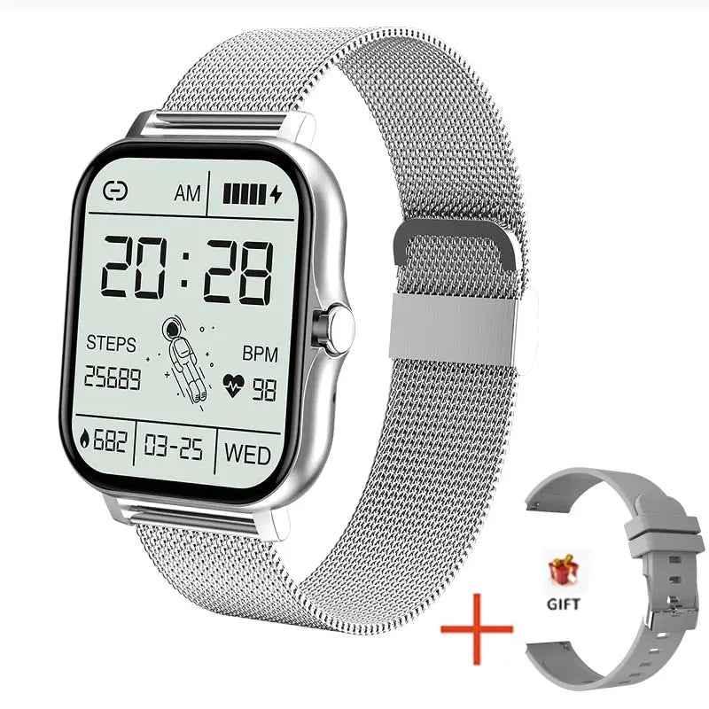 Women and Men Smart Watch Fitness Tracker 1.69" Colour Screen Full Fitness Tracker for Android iOS + Box - Allen-Fitness