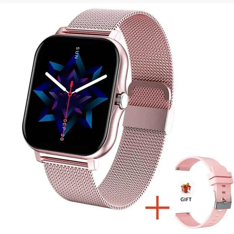 Women and Men Smart Watch Fitness Tracker 1.69" Colour Screen Full Fitness Tracker for Android iOS + Box - Allen-Fitness