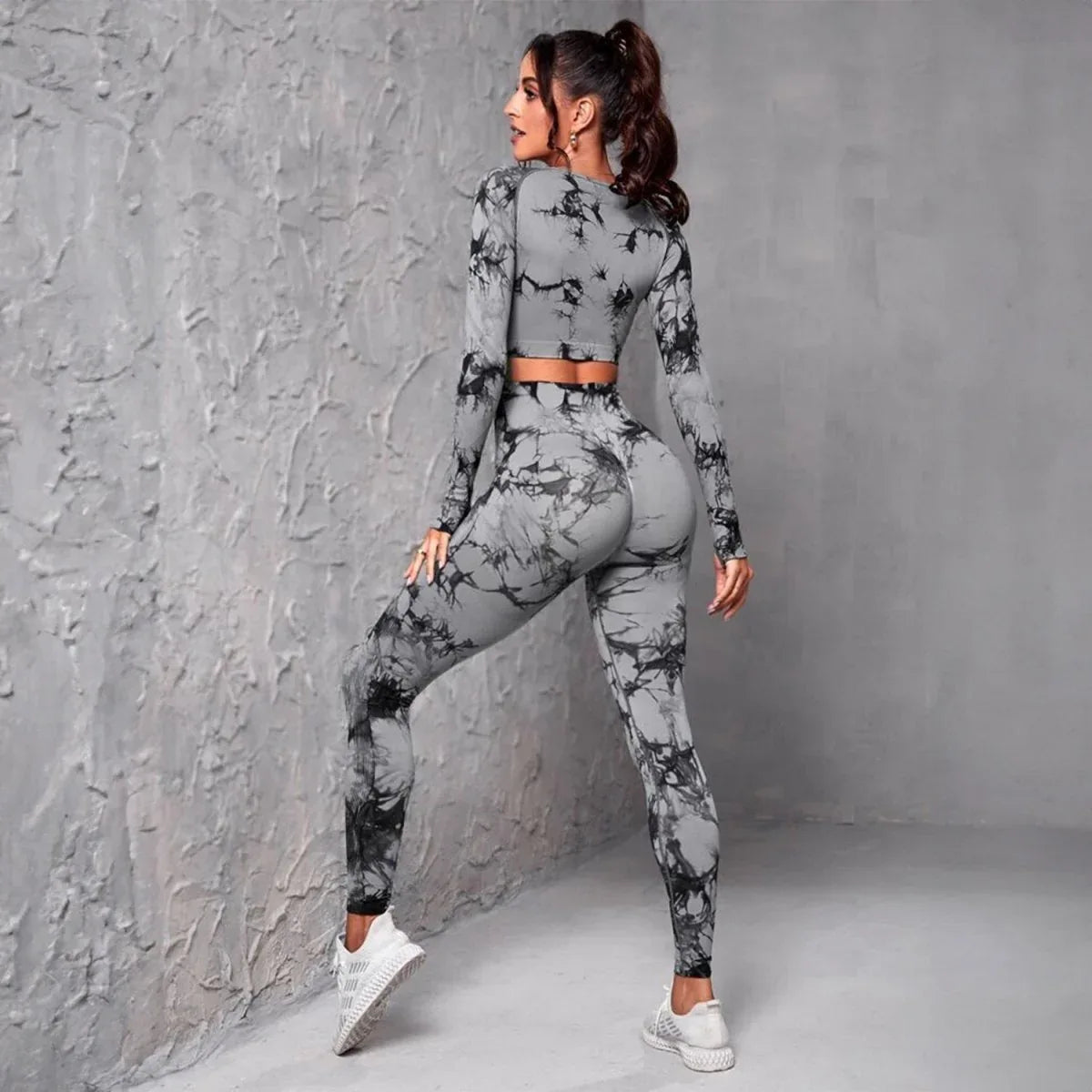 Women Fitness Sportswear Suit - Stylish Casual Wear with Premium Chemical Fiber Blend - Allen-Fitness