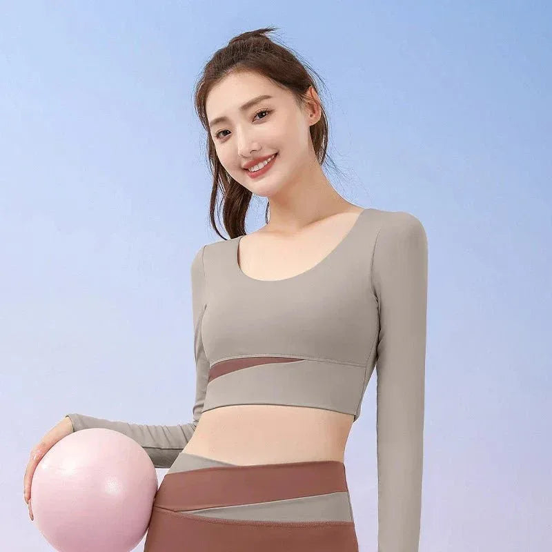 Women's Fitness Leggings & Bra Set - High Waist Seamless Yoga Outfit for Gym Workouts - Allen-Fitness