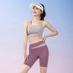 Women's Fitness Leggings & Bra Set - High Waist Seamless Yoga Outfit for Gym Workouts - Allen-Fitness