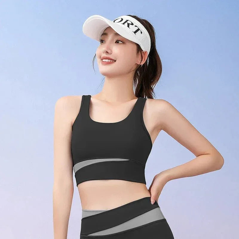 Women's Fitness Leggings & Bra Set - High Waist Seamless Yoga Outfit for Gym Workouts - Allen-Fitness