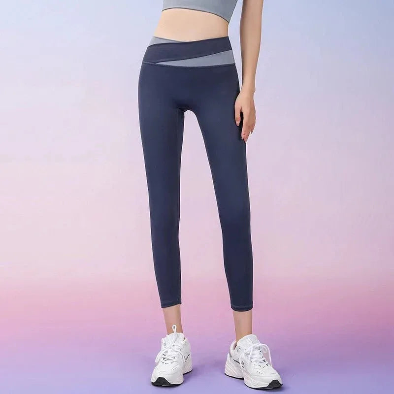 Women's Fitness Leggings & Bra Set - High Waist Seamless Yoga Outfit for Gym Workouts - Allen-Fitness