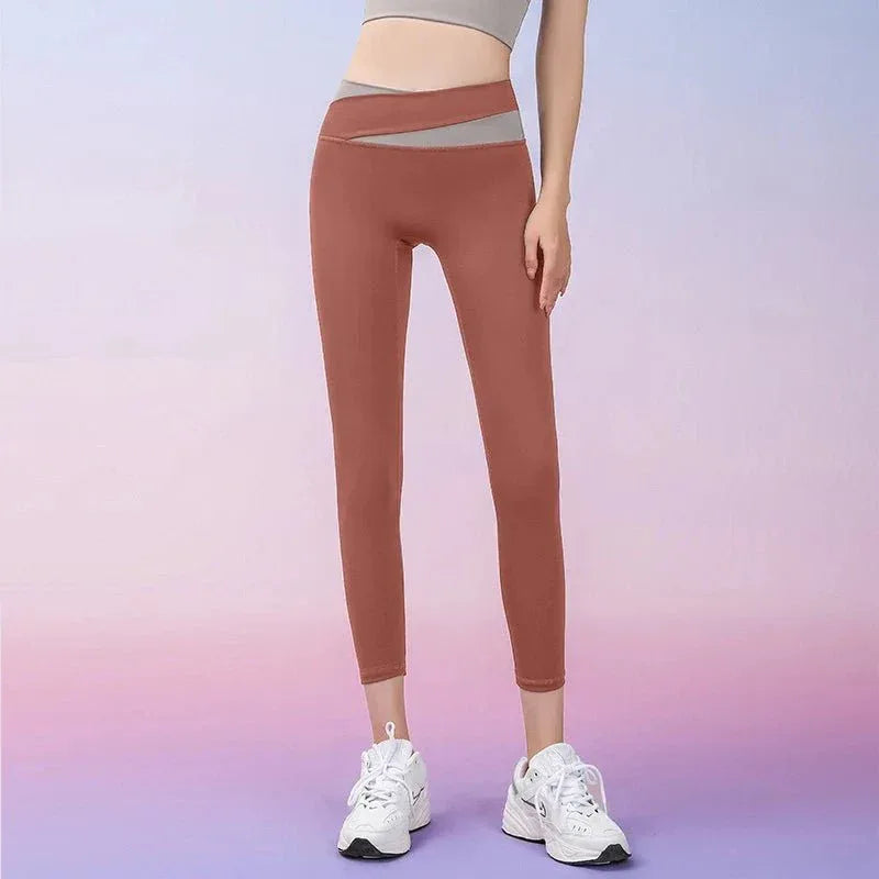 Women's Fitness Leggings & Bra Set - High Waist Seamless Yoga Outfit for Gym Workouts - Allen-Fitness