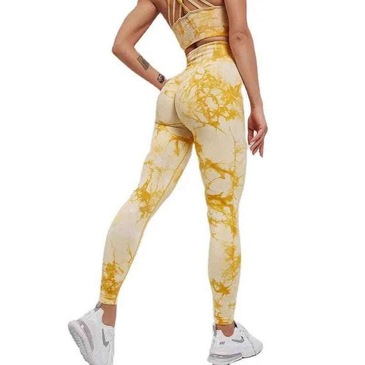 women sportswear yoga training tracksuit sports bra and leggings new yoga set fitness - Allen-Fitness