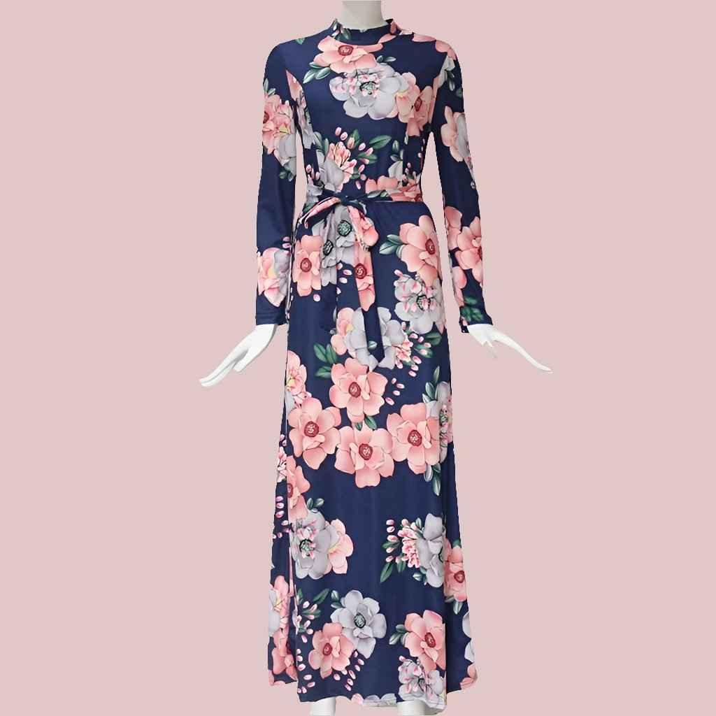 Women's Long Dress With Striped Shirt And Short Sleeves Fashionable Women's Casual Long Sleeve Casual Dresses - Allen-Fitness