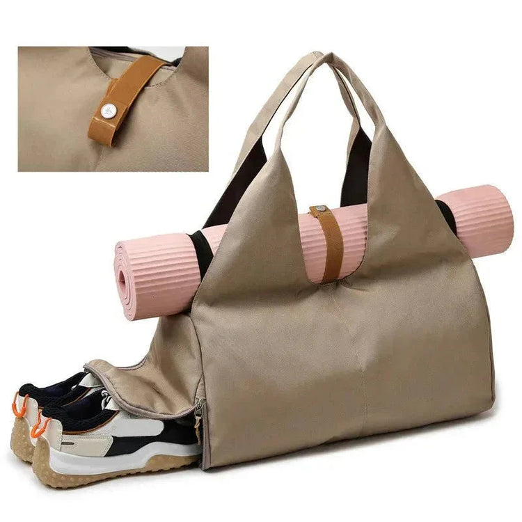 Women's Gym Bag - Waterproof Multi-Purpose Sports Bag with Shoe Pocket for Travel & Yoga - Allen-Fitness