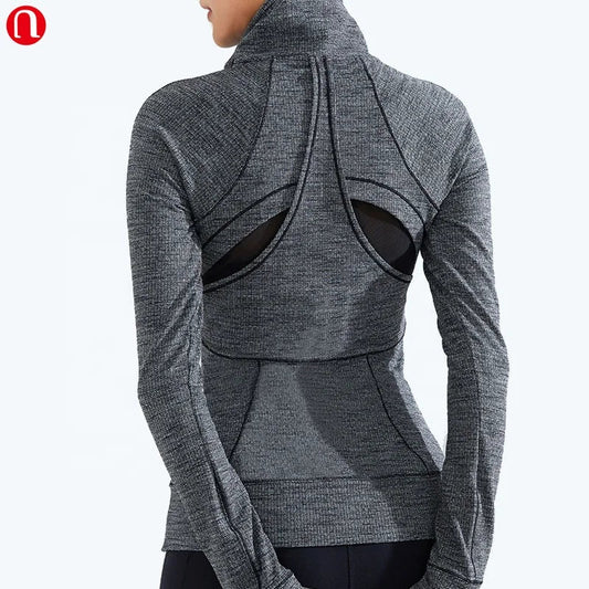 Women's Running Jackets - Long Sleeve Yoga Fitness Workout Jacket for Active Women - Allen - Fitness