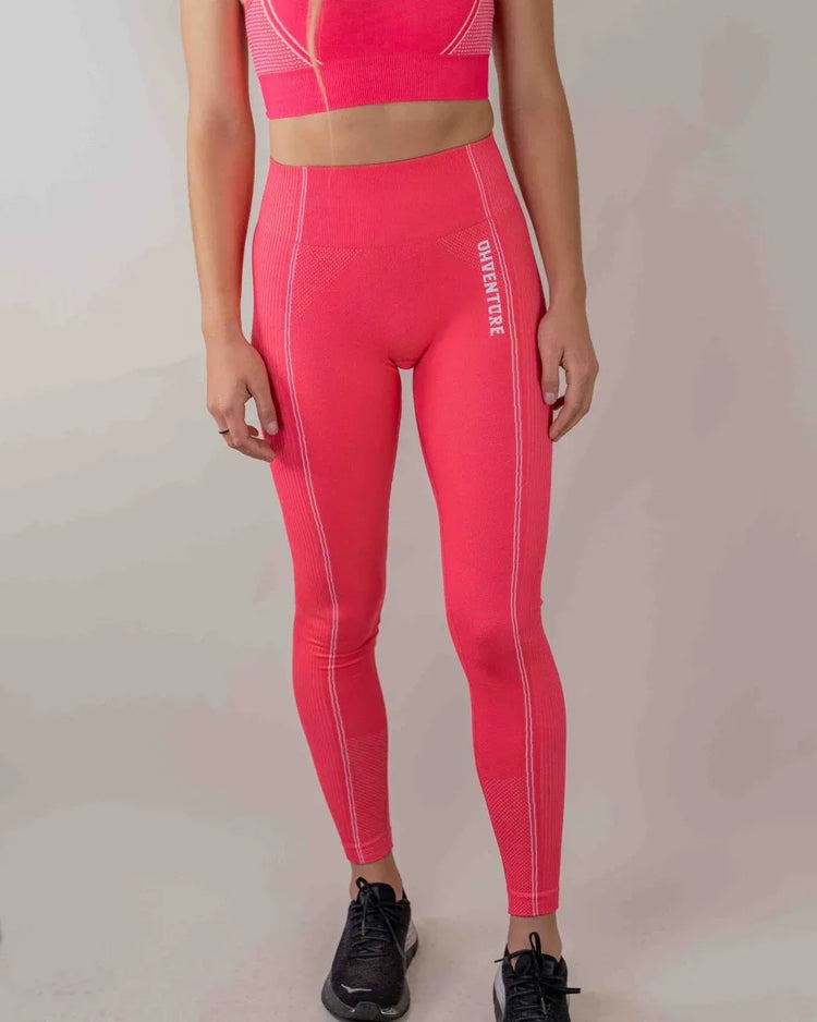 Women's Seamless Gym Leggings - High Waisted, Breathable, 4-Way Stretch for Summer Activities - Allen-Fitness
