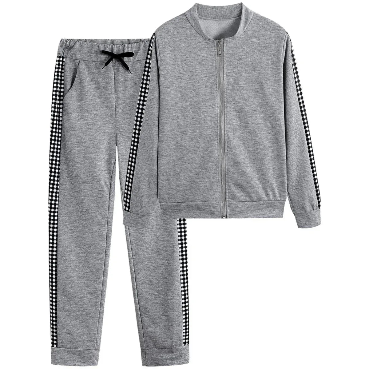Women's Set Tracksuit Long Sleeve Sportswear ZIp Sweatshirt Pants Suit Two Piece Set Outfits - Allen-Fitness