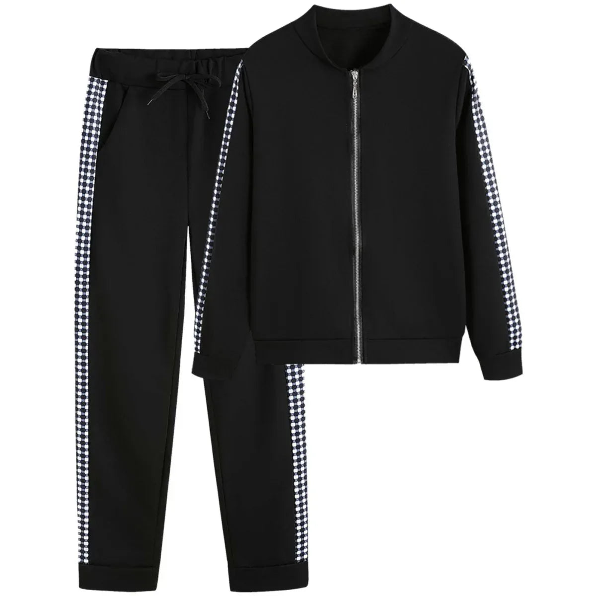 Women's Set Tracksuit Long Sleeve Sportswear ZIp Sweatshirt Pants Suit Two Piece Set Outfits - Allen-Fitness