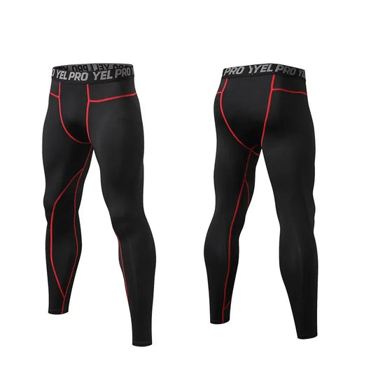 Yoga Leggings For Men - Quick Dry, Seamless Design, High Elasticity For Bike Riding And Gym - Allen-Fitness