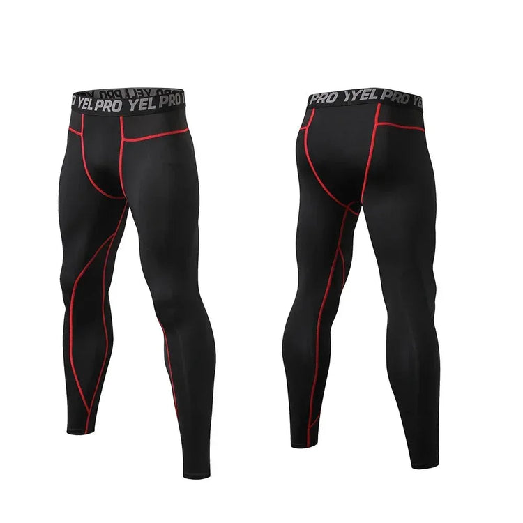 Yoga Leggings For Men - Quick Dry, Seamless Design, High Elasticity For Bike Riding And Gym - Allen-Fitness