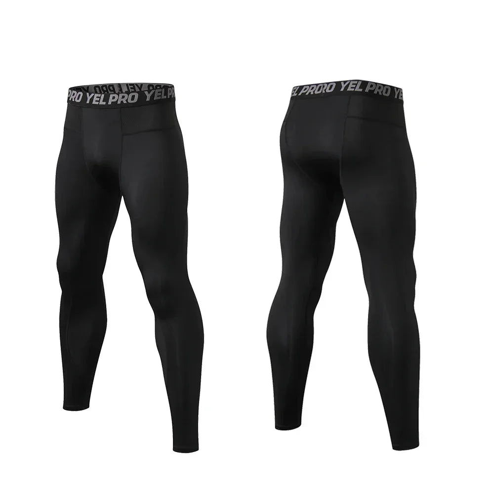 Yoga Leggings For Men - Quick Dry, Seamless Design, High Elasticity For Bike Riding And Gym - Allen-Fitness