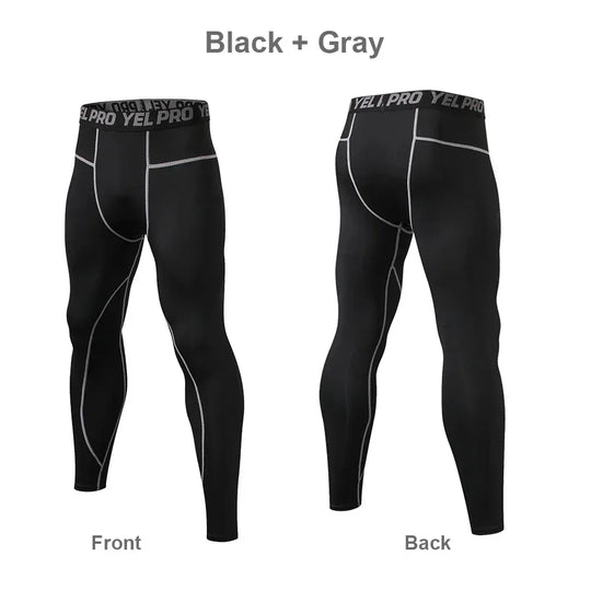 Yoga Leggings For Men - Quick Dry, Seamless Design, High Elasticity For Bike Riding And Gym - Allen-Fitness