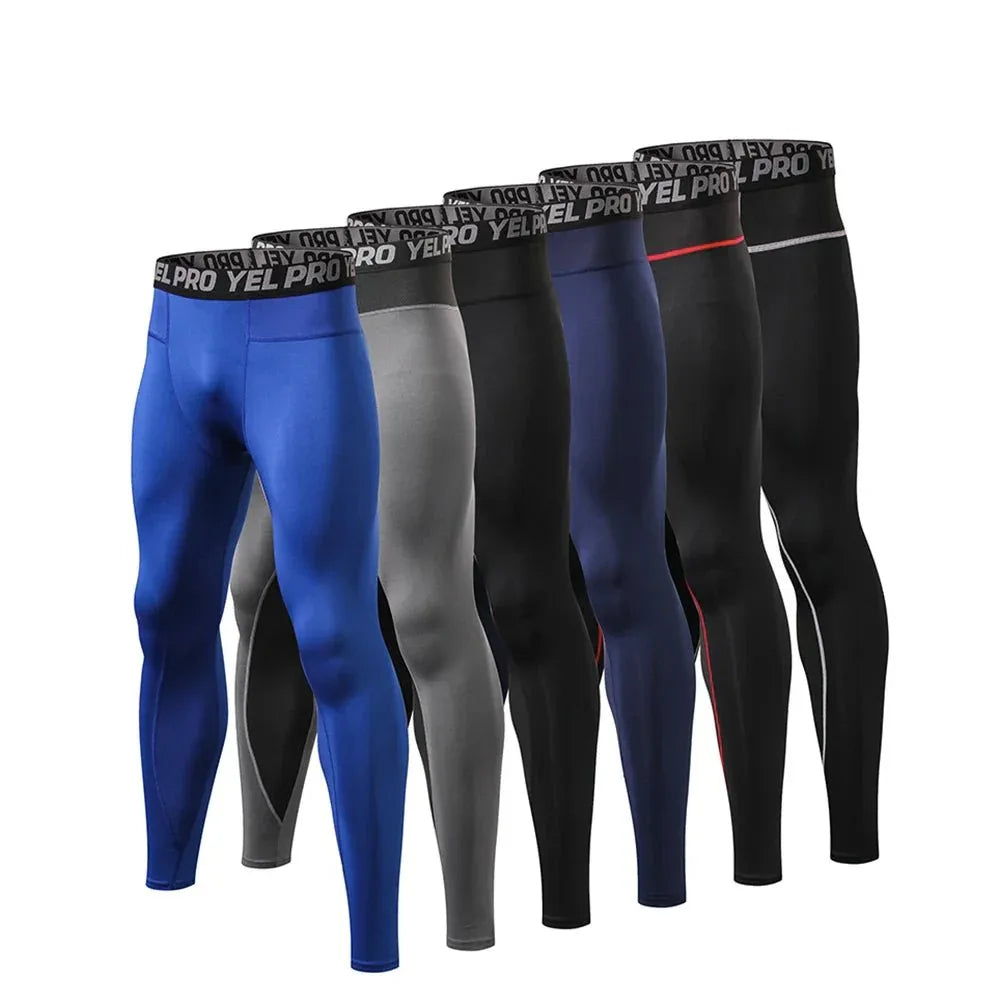Yoga Leggings For Men - Quick Dry, Seamless Design, High Elasticity For Bike Riding And Gym - Allen-Fitness