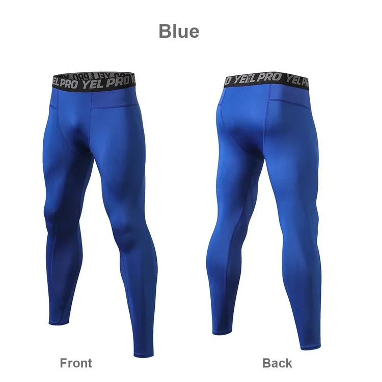 Yoga Leggings For Men - Quick Dry, Seamless Design, High Elasticity For Bike Riding And Gym - Allen-Fitness