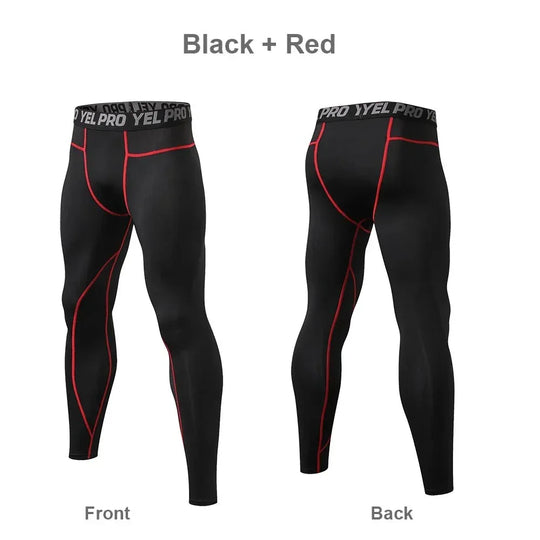 Yoga Leggings For Men - Quick Dry, Seamless Design, High Elasticity For Bike Riding And Gym - Allen-Fitness