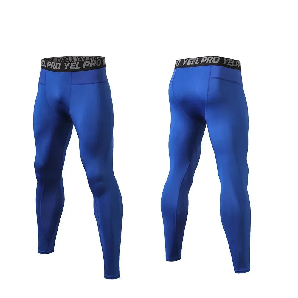 Yoga Leggings For Men - Quick Dry, Seamless Design, High Elasticity For Bike Riding And Gym - Allen-Fitness