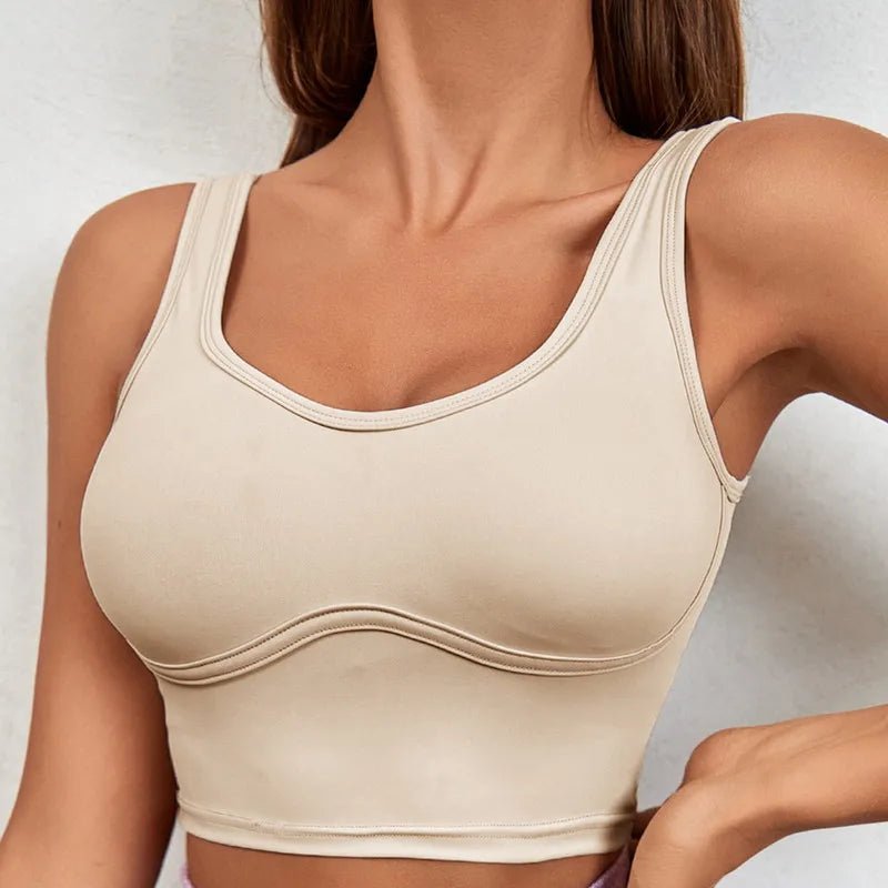 Yoga Sports Bra With Chest Pad Running Fitness Vest Women - Allen - Fitness