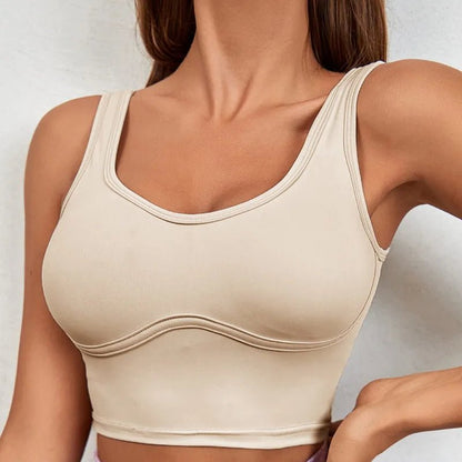 Yoga Sports Bra With Chest Pad Running Fitness Vest Women - Allen - Fitness