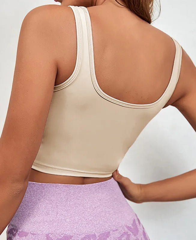 Yoga Sports Bra With Chest Pad Running Fitness Vest Women - Allen - Fitness