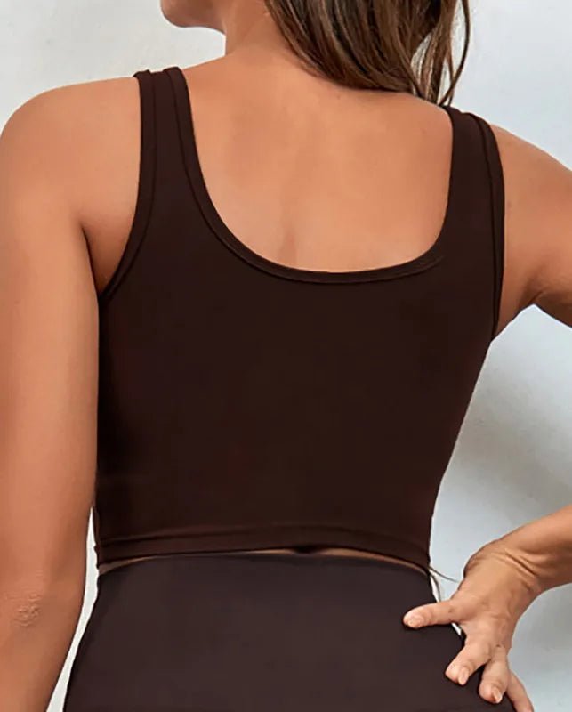 Yoga Sports Bra With Chest Pad Running Fitness Vest Women - Allen - Fitness