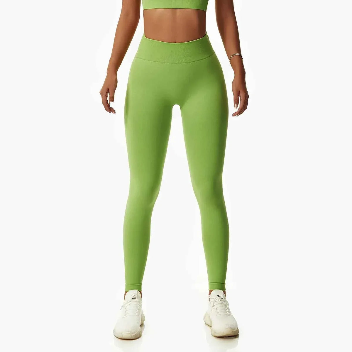 Leggings Yoga Set for Women - Seamless Bra Top and Scrunch Leggings Fitness Sport Suit - Allen-Fitness