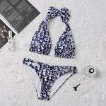 Luxury Designer Swimsuit with Captivating Letter Print - Allen-Fitness