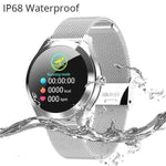 Waterproof Heart Rate Monitoring Stainless Steel kw10 Smartwatch women Smart Watch Fitness Bracelet - Allen-Fitness