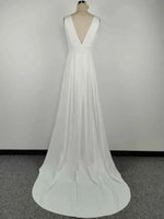 Elegant white V-Neck Evening Dress Women Fine Lace Party Ball Gown Sexy Princess Dress Wedding Gowns Girl - Allen-Fitness