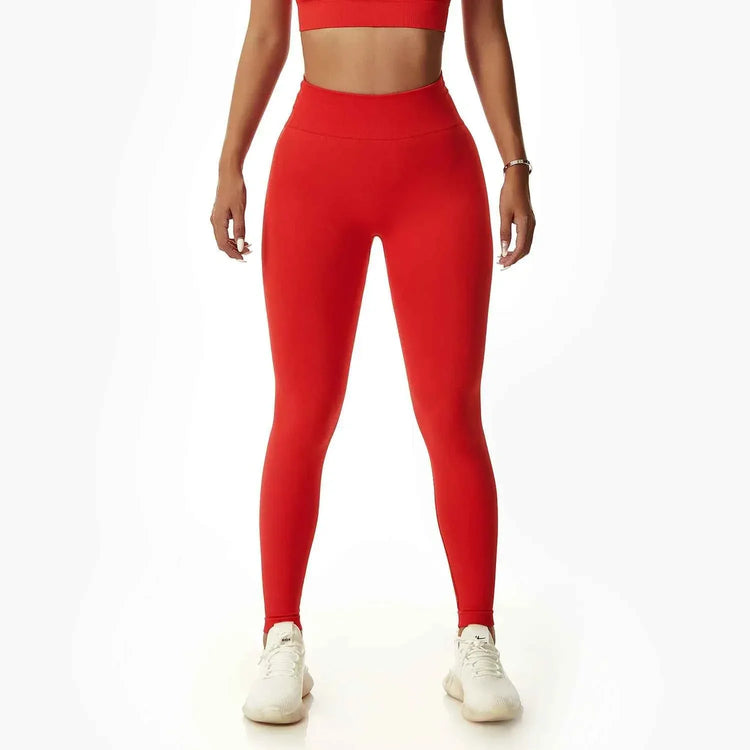 Leggings Yoga Set for Women - Seamless Bra Top and Scrunch Leggings Fitness Sport Suit - Allen-Fitness