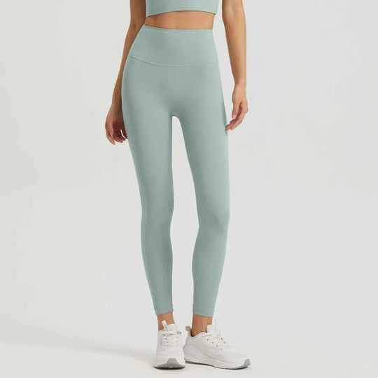 Gym Outfit High Waist Yoga Leggings for Women with Phone Pockets &amp; U Back Sports Bra Set - Allen-Fitness