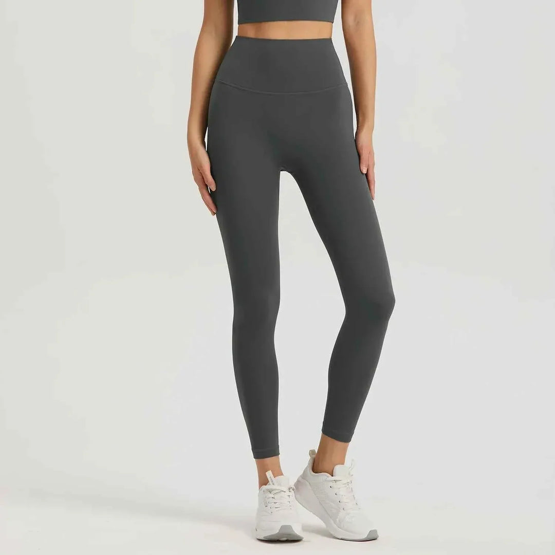 Gym Outfit High Waist Yoga Leggings for Women with Phone Pockets &amp; U Back Sports Bra Set - Allen-Fitness