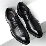Stylish Genuine Leather Men's Shoes with Alligator & Crocodile Skin - Low MOQ - Allen-Fitness