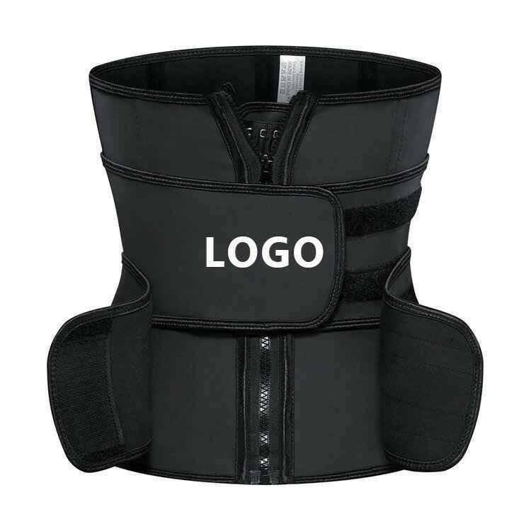 Plus Size Waist Trainer - 2024 New Custom Logo Double Compression Latex Corset - Allen-Fitness