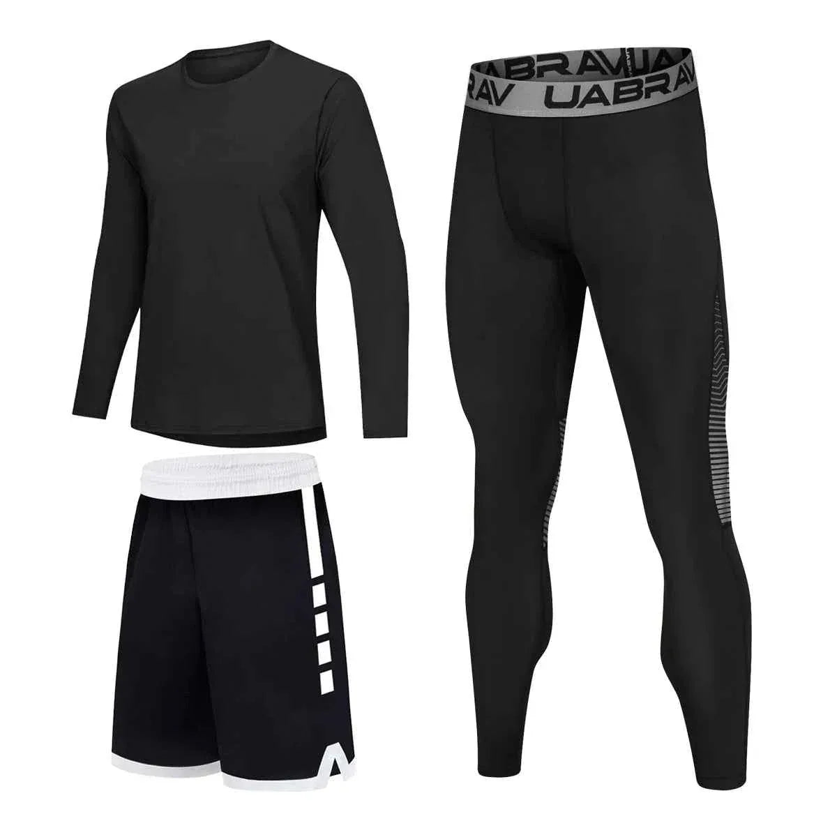 High Elastic Sportswear Compression Tracksuit for Men - Allen-Fitness
