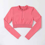 Women's sports two piece yoga suit fitness yoga set crop top and leggings gym training workout - Allen-Fitness