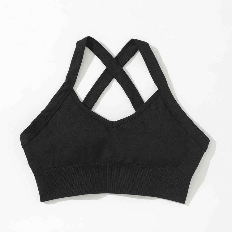 Women's sports two piece yoga suit fitness yoga set crop top and leggings gym training workout - Allen-Fitness