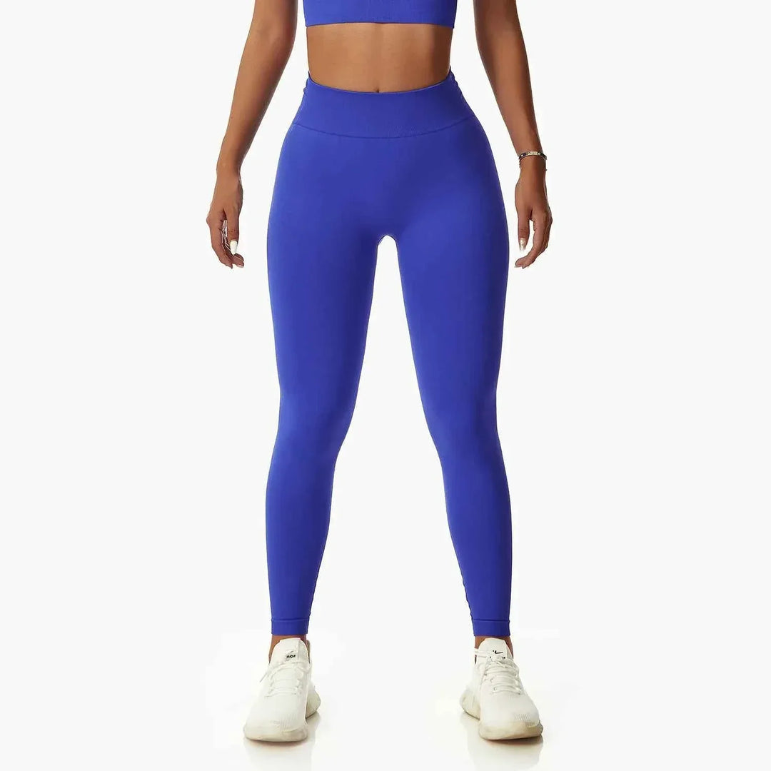 Leggings Yoga Set for Women - Seamless Bra Top and Scrunch Leggings Fitness Sport Suit - Allen-Fitness