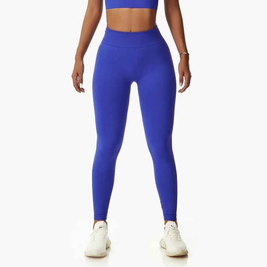 Leggings Yoga Set for Women - Seamless Bra Top and Scrunch Leggings Fitness Sport Suit - Allen-Fitness