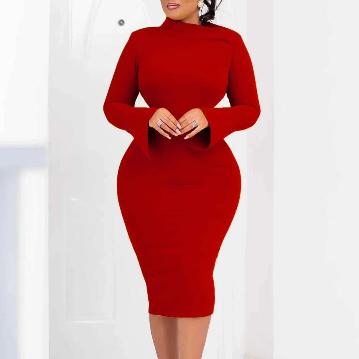 Business Dress for Women - Elegant Office Dress for Formal Work and Modest Attire for Mature Women - Allen-Fitness
