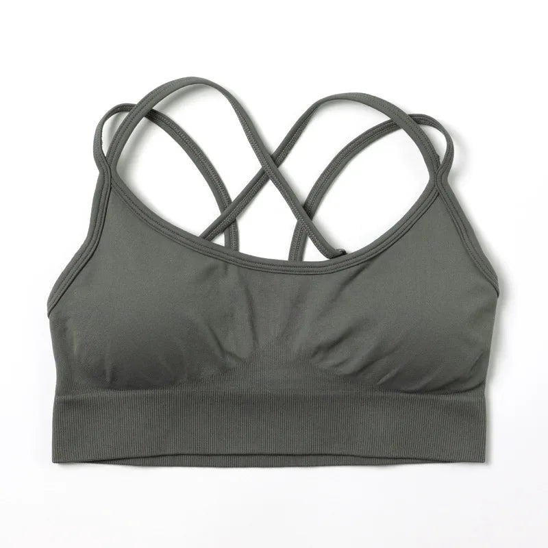 Women Popular New Design Seamless Shirt Short Legging Bra Gym Set Yoga Wear Set Fitness Set - Allen-Fitness